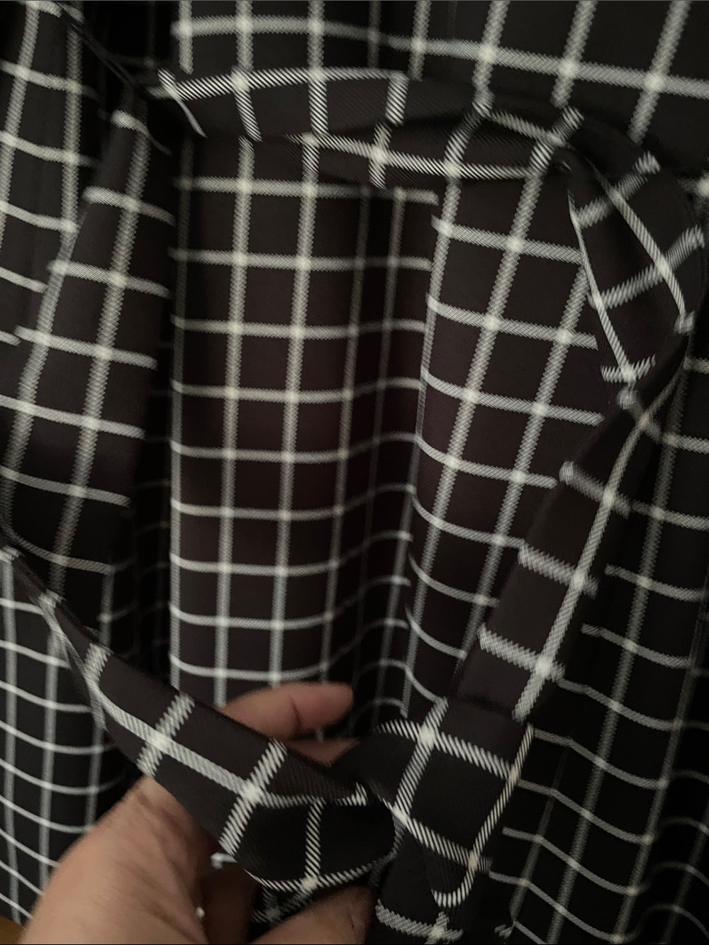 Le Suit Black Windowpane Blazer Coat - Picture 5 of 5